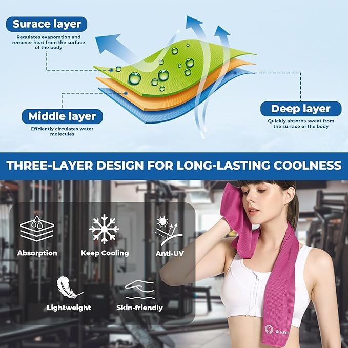 Cooling Towels 6 Pack (40"x12") - Image 4