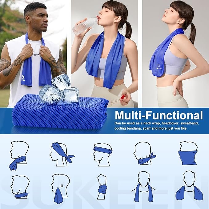 Cooling Towels 6 Pack (40"x12") - Image 2