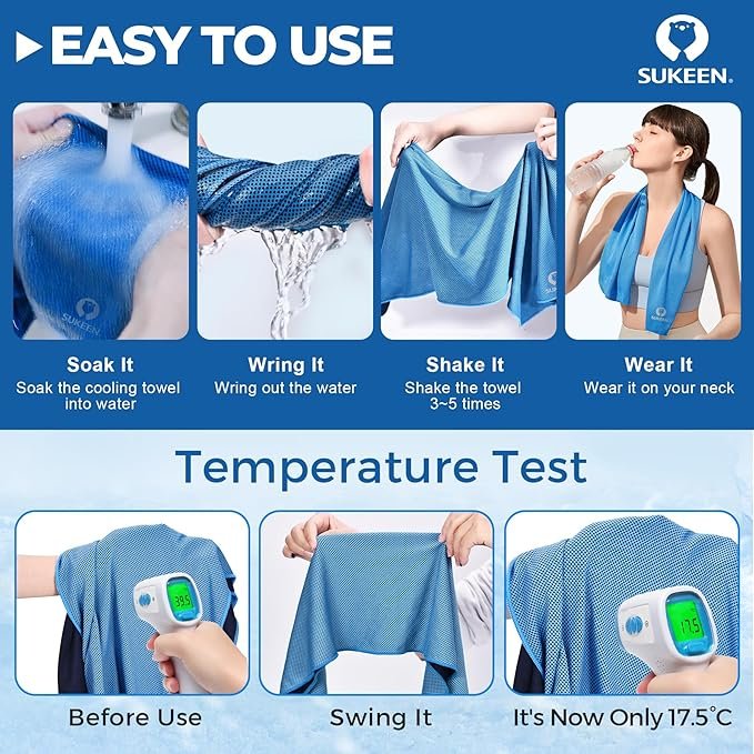 Cooling Towels 6 Pack (40"x12") - Image 3
