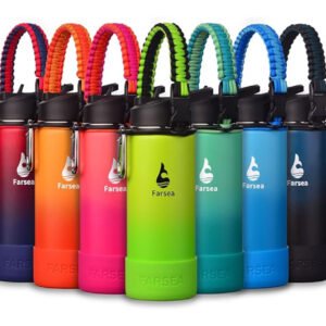 Insulated Water Bottle With Paracord Handle