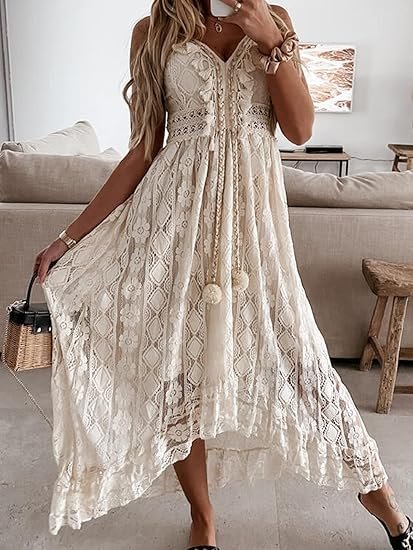 V Neck Sleeveless Sundress - Image 2