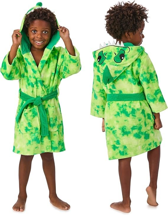 Kids Hooded Terry Robe - Image 3