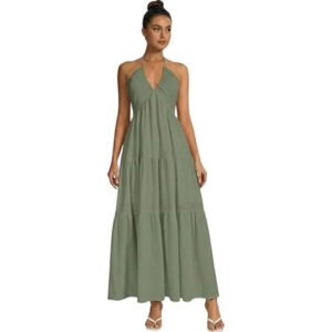 Summer Beach Halter Sundress