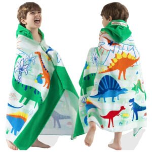 Dinosaur Hooded Beach Towel
