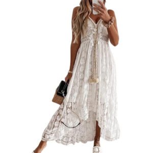 V Neck Sleeveless Sundress
